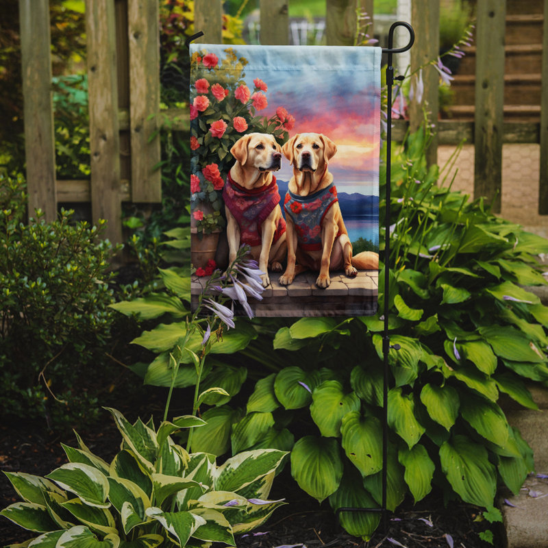 Drapeau pour chien double face en polyester H 15,5 po x l 11,25 po