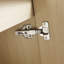 Meuble-lavabo autoportant de 30 pouces avec lavabo en résine blanche et portes d'armoire à fermeture en douceur pour les salles de bain modernes