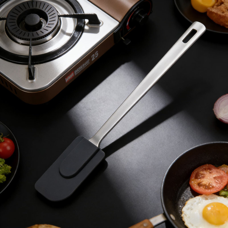 Ensemble professionnel de spatules en silicone - Grattoirs flexibles résistants à la chaleur pour la cuisson et le mélange, allant au lave-vaisselle
