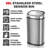 Steel Kitchen Trash Can