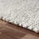 Contemporary Solid Striped Hand-Made Hand-Woven 100% Wool Area Rug