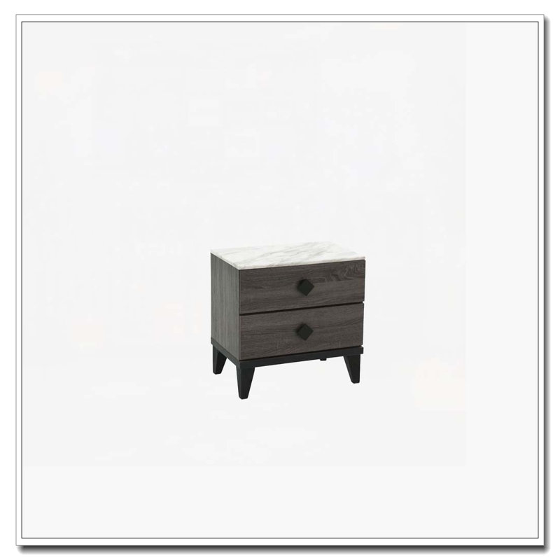 Table de chevet avec tiroir de rangement, Dark Grey