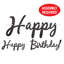 Banderole Foil Happy Birthday