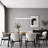 1 - Light Modern Linear LED Dimmable Pendant Light with Remote Control
