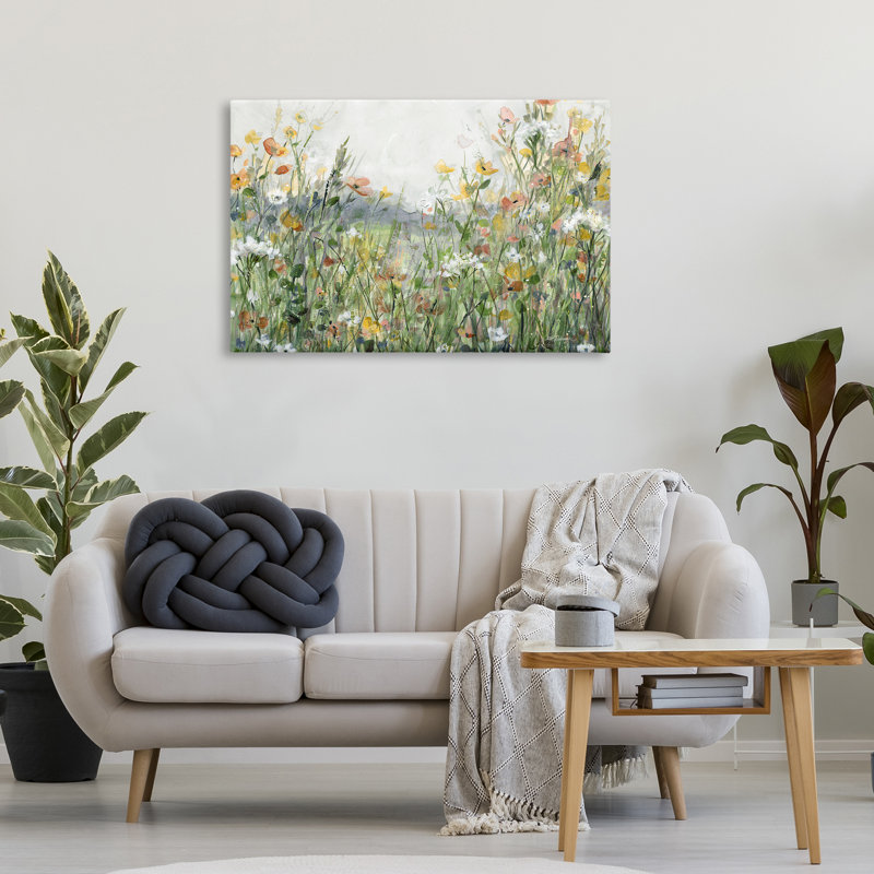 Art mural sur toile Quiet Natural Meadow par Carol Robinson, H 24 po x l 36 po