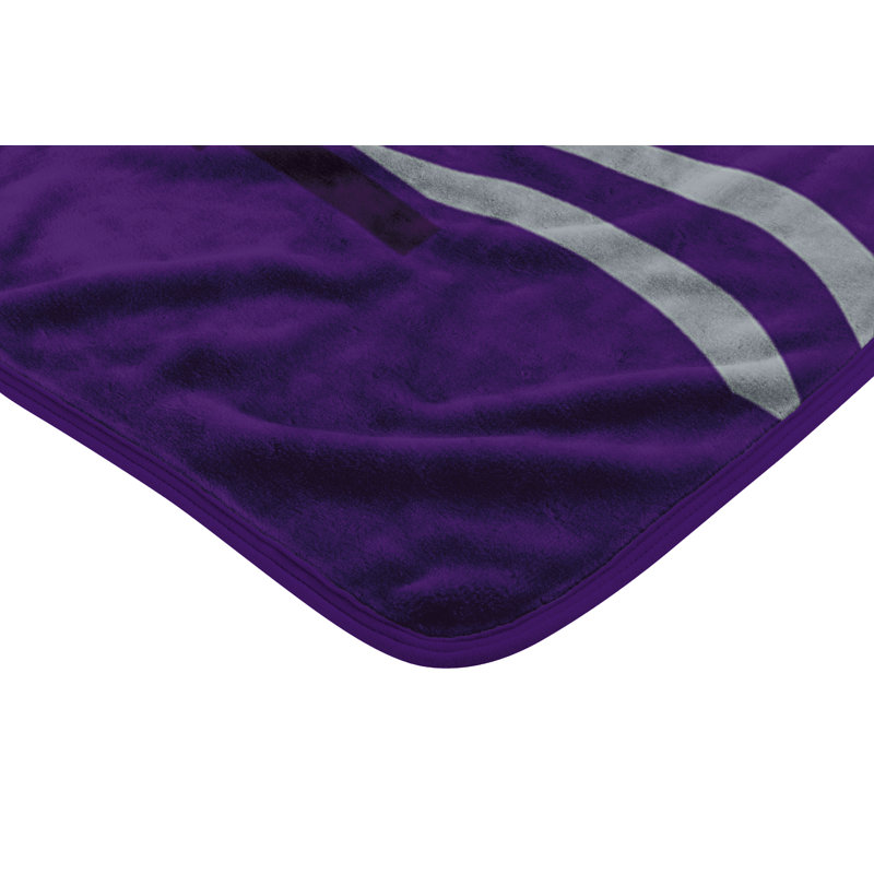 Throw Blanket, Purple/White, K-State Wildcats