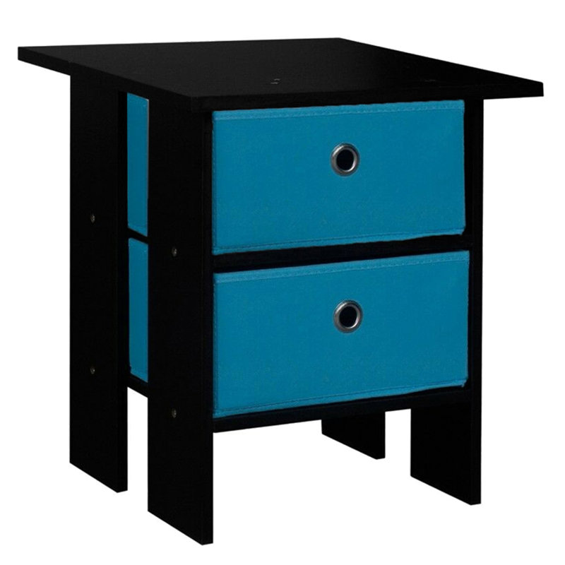 Allauddin End Table, White , Black
