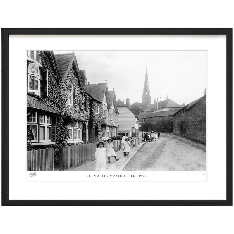 Petworth, North Street 1908 by Francis Frith - Single Picture Frame Print, 40cm H x 50cm W x 2.3cm D