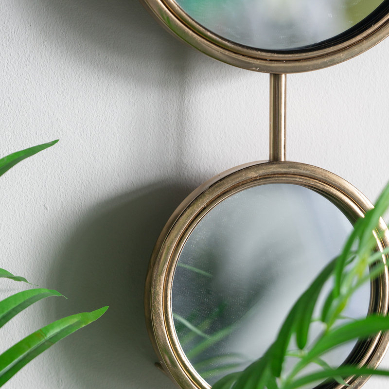 Miroir rond en fer