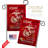 Double Sided 18.5'' H x 13'' W Polyester Flag Set
