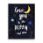 Giclée encadrée noir minuit