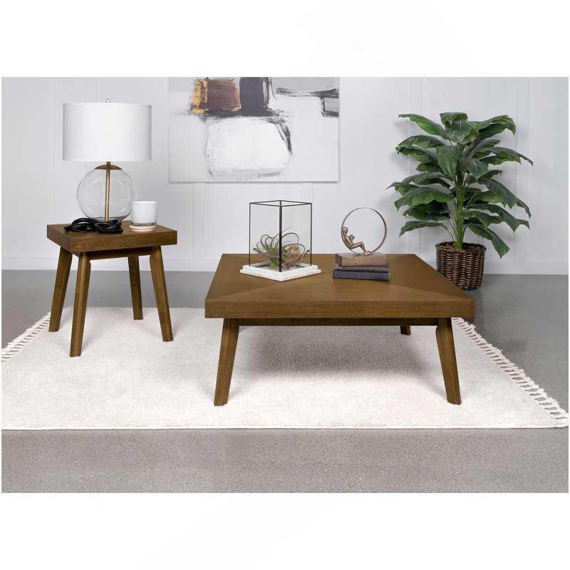 Square Coffee Table, Walnut Brown