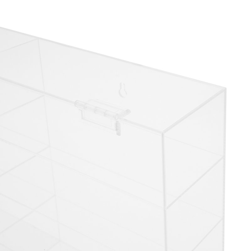 12-Compartment Acrylic Wall Display Case (29.53"D X 11.81"H X 4.33"W)