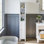 Armoire de rangement étroite pour salle de bain 67 po