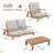  Outdoor 4-piece Patio Conversation Set