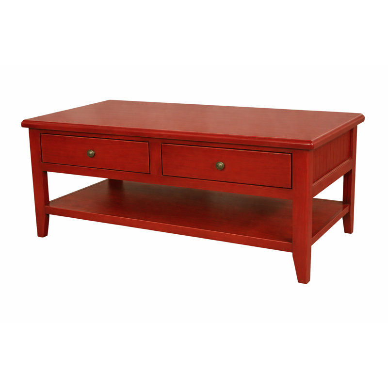 Table basse Beth, Rouge vif