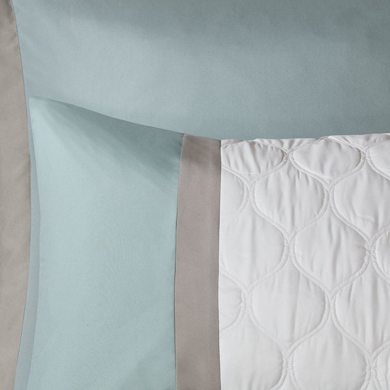 Édredon pour lit très grand 8 pièces 8 pi, Écume de mer, écume de mer
