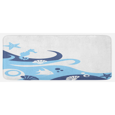 Tapis de cuisine ocean
