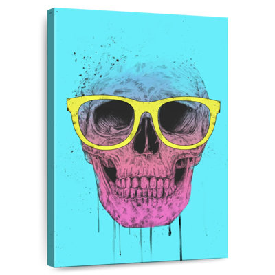 Crâne pop art avec lunettes Kerner
