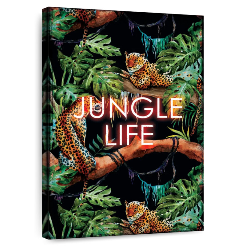 Alvord Jungle Life Typography, 24" H x 16" W