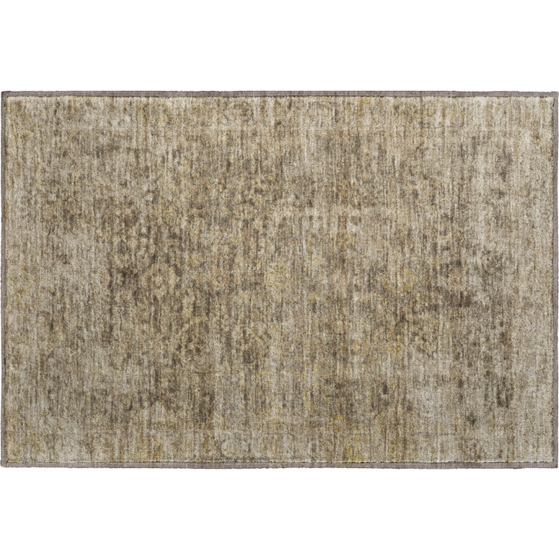 Premium Machine Washable Verlin AMF1773 Border Rug, Rectangle 1'8" x 2'6"
