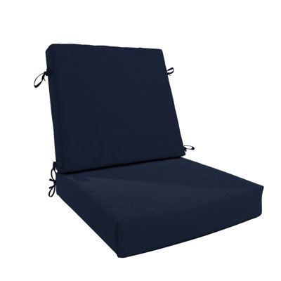 Dining Chair Cushion, 20" X 40" X 3.5", Premium Memory Foam Core With Waterfall Edge, Sunbrella Fabric, Patio Cushion For Outdoor Dining Chairs
