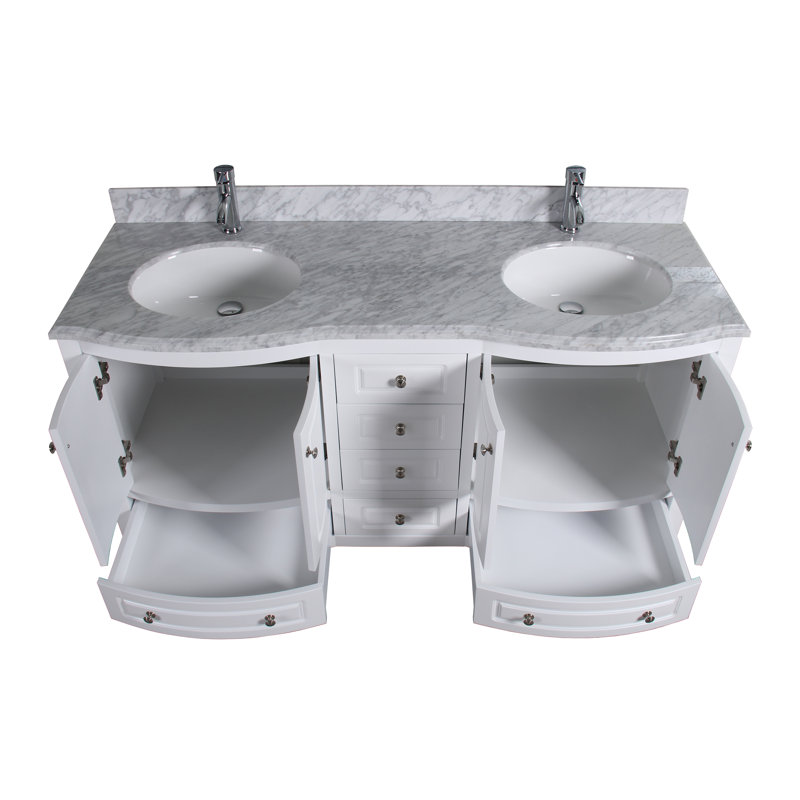 Ensemble de meuble-lavabo double 62 po Casablanca