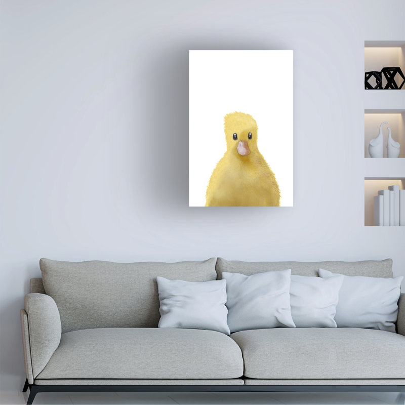 Canard sur toile, H 19 po x l 12 po x P 2 po