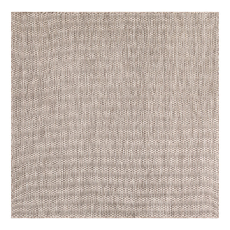 Bembry Beige Area Rug, Square 6'1"