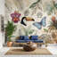 Papier peint tropical avec papillon bleu Toucan-1400860424-1400860428