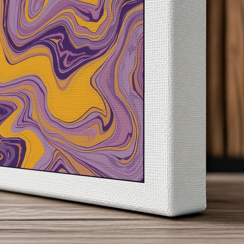 Liquid Motion Abstract - Wrapped Canvas, 30x20 - 76.2 x 50.8 cm, White Border