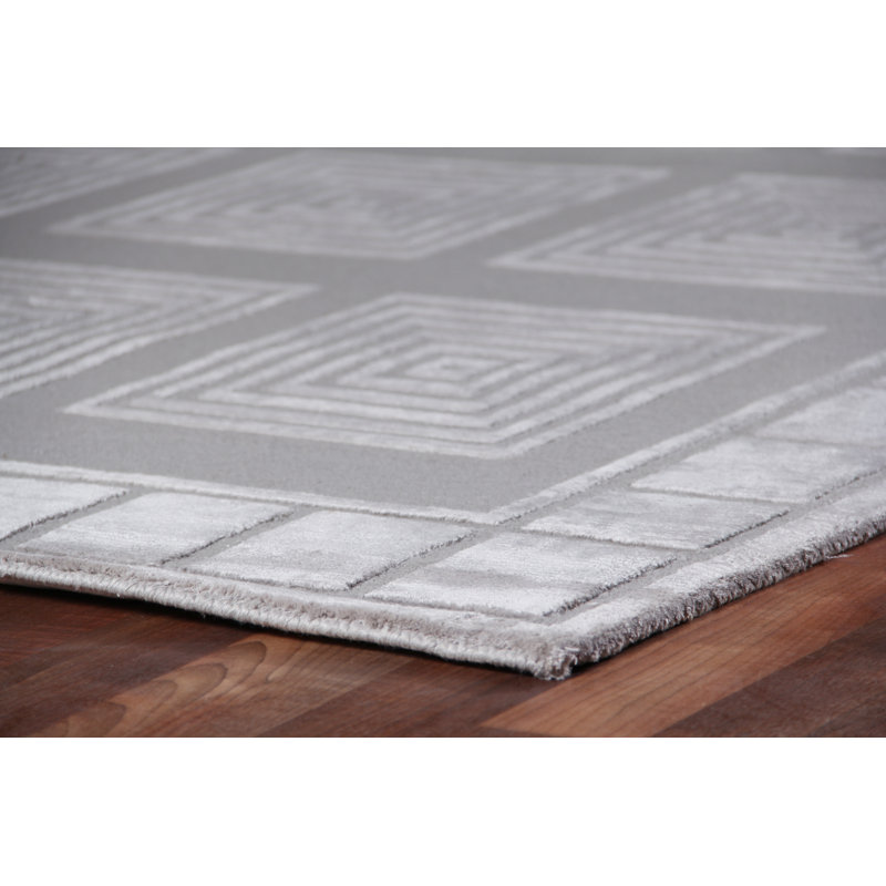 Metro-Velvet Geometric Area Rug, Rectangle 14' x 18'