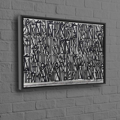 Retna Inspired American Graffiti Poster: Street Art Abstract Canvas Print for Modern Wall Decor