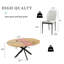5-Piece Oval Dining Table Set With 4 Modern Chairs For Dining Room-479687005