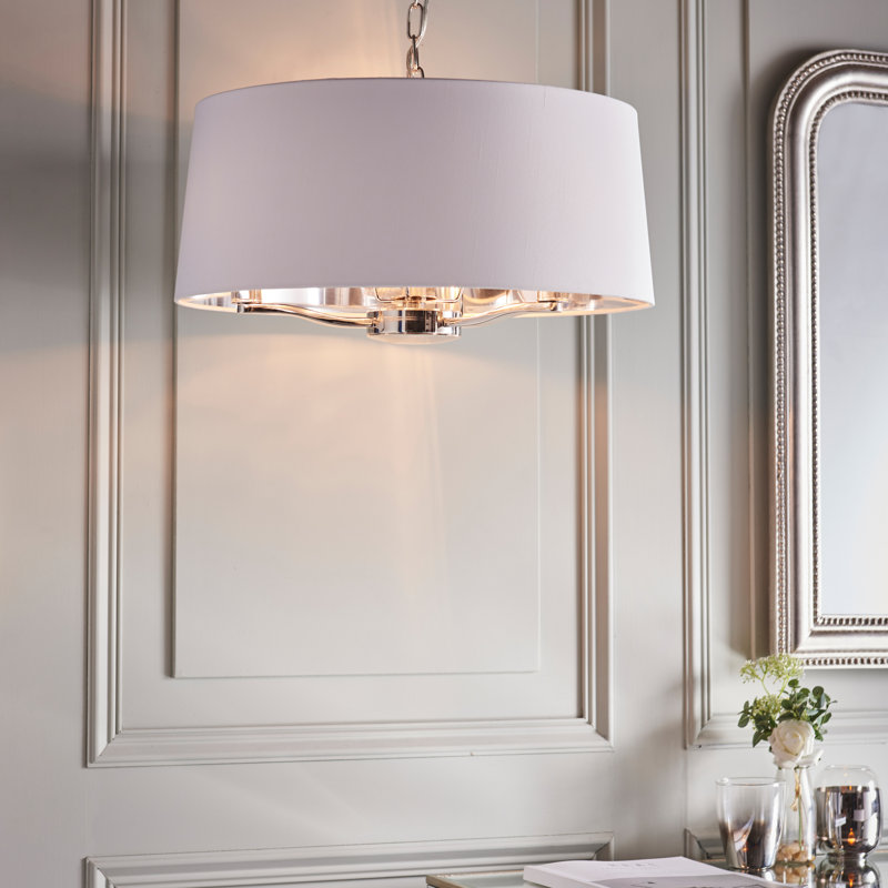 Hope 3 - Light Drum Chandelier, Bright Nickel