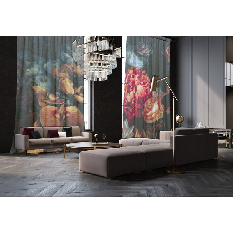 Blackout Curtain Panel Pair, 148 W x 200 D cm