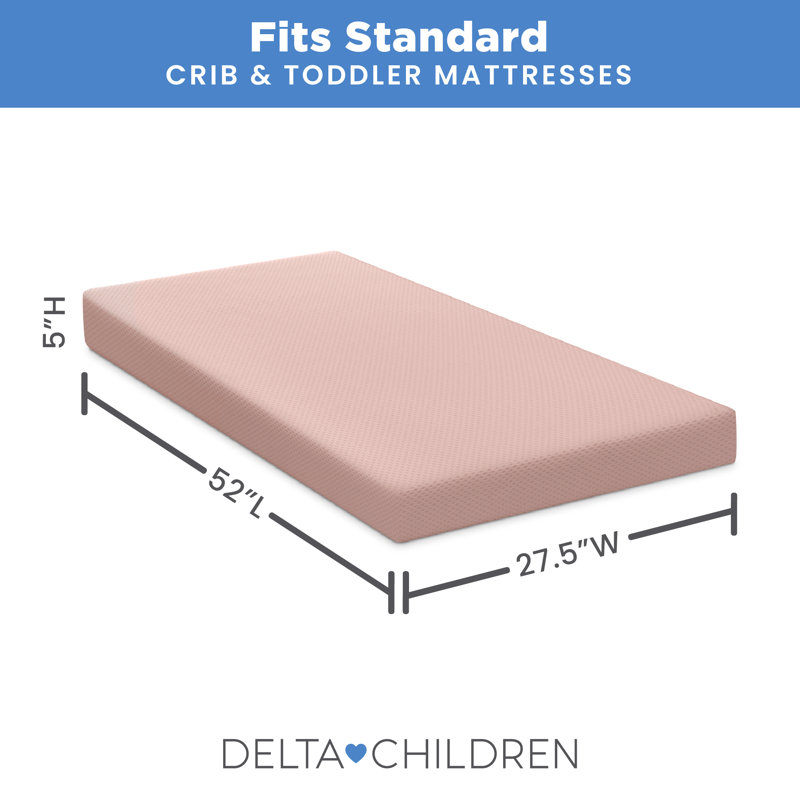 Housse de protection pour matelas de lit de bébé Delta pour enfants - 100% housse de protection pour lit de bébé respirant