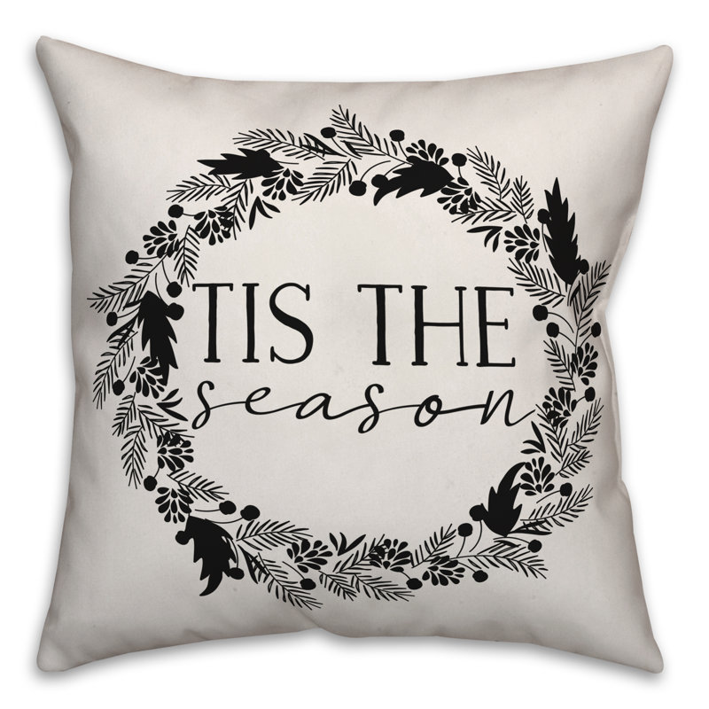  Coussin décoratif Tis the Season, Intérieur, 18 po x 18 po