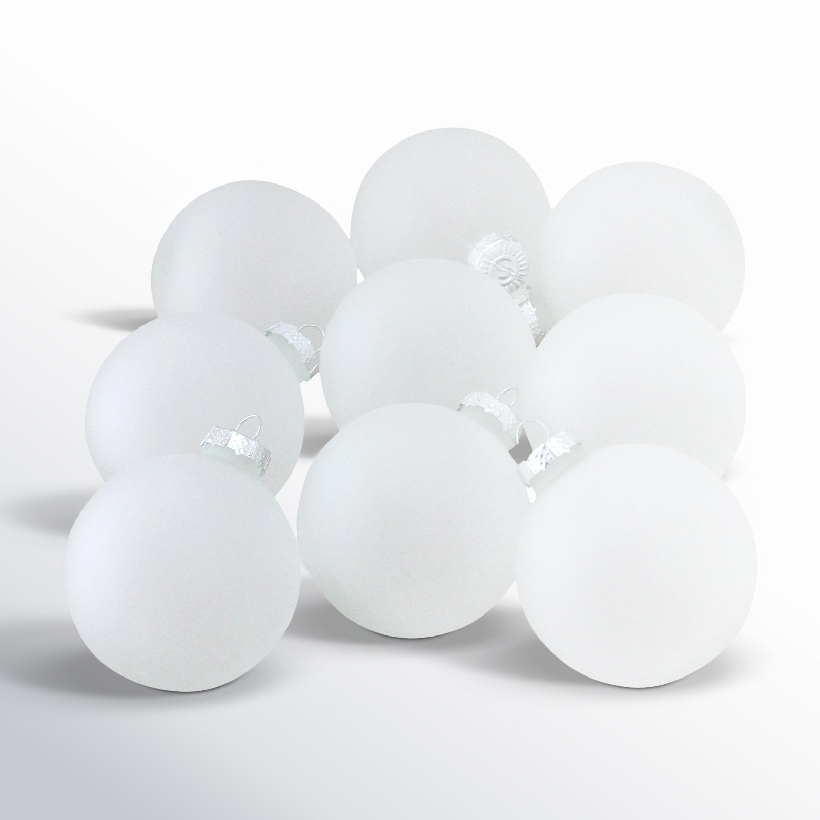 3" Glass Bauble, Frosted