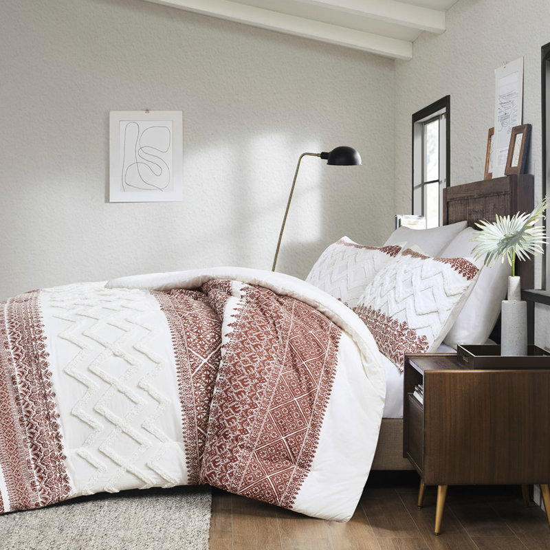 3 pièces, édredon en coton, chenille, couleur, très grand / très grand, très grand, 100% coton, literie de remplissage