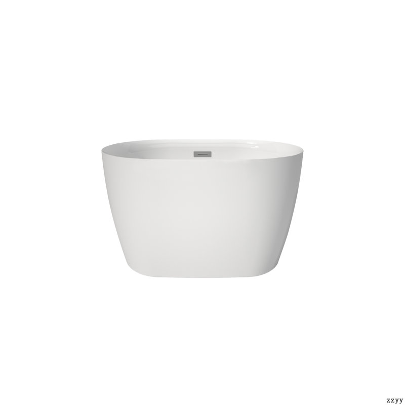 Baignoire autoportante 43 po en acrylique de qualité supérieure avec siège en blanc 43 po