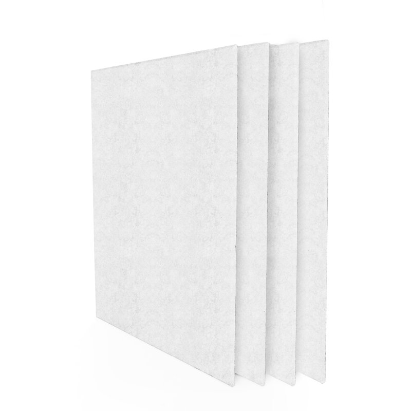 4 panneaux muraux rectangulaires insonorisants auto-adhésifs