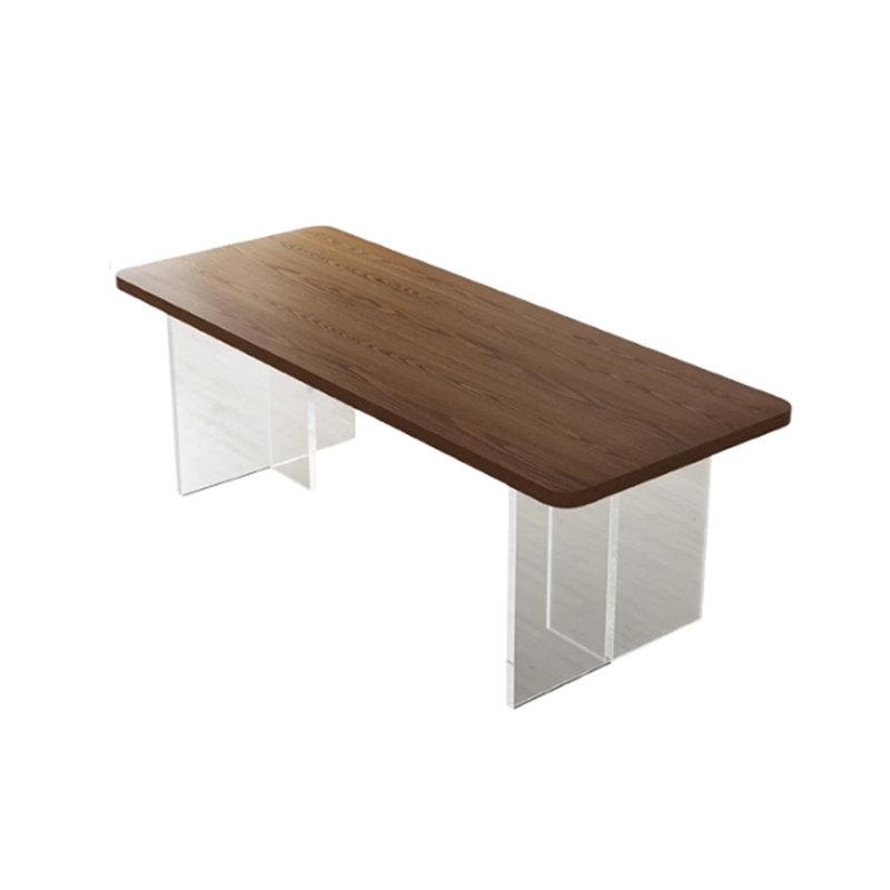 Miggie Ash Solid Wood Top Dining Table, 29.52"H x 55.11"L x 27.55"W