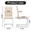 Chaises de salle à manger en faux cuir modernes avec base chromée (ensemble de 4)-492337265-502876469-508807005