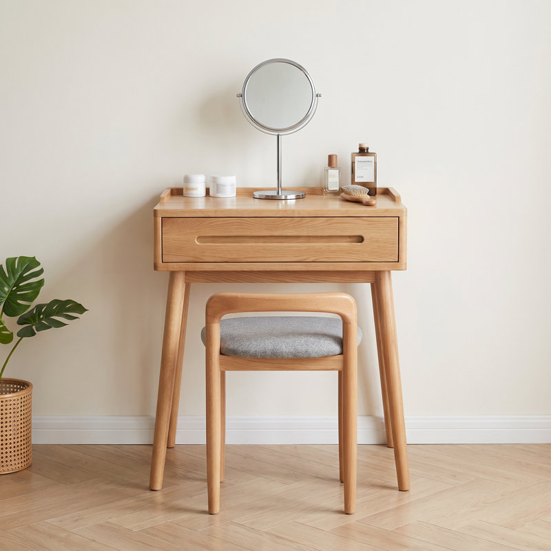 Ensemble de meuble-lavabo compact moderne en chêne avec tiroir de rangement l 23,6 po Lumi, Oui