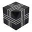 Cube à rayures striées Modern