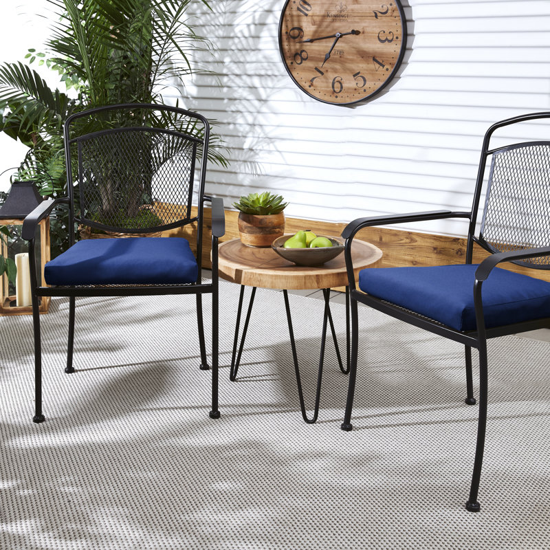 Outdoor 2.5'' Dining Chair Back Cushion, Marine