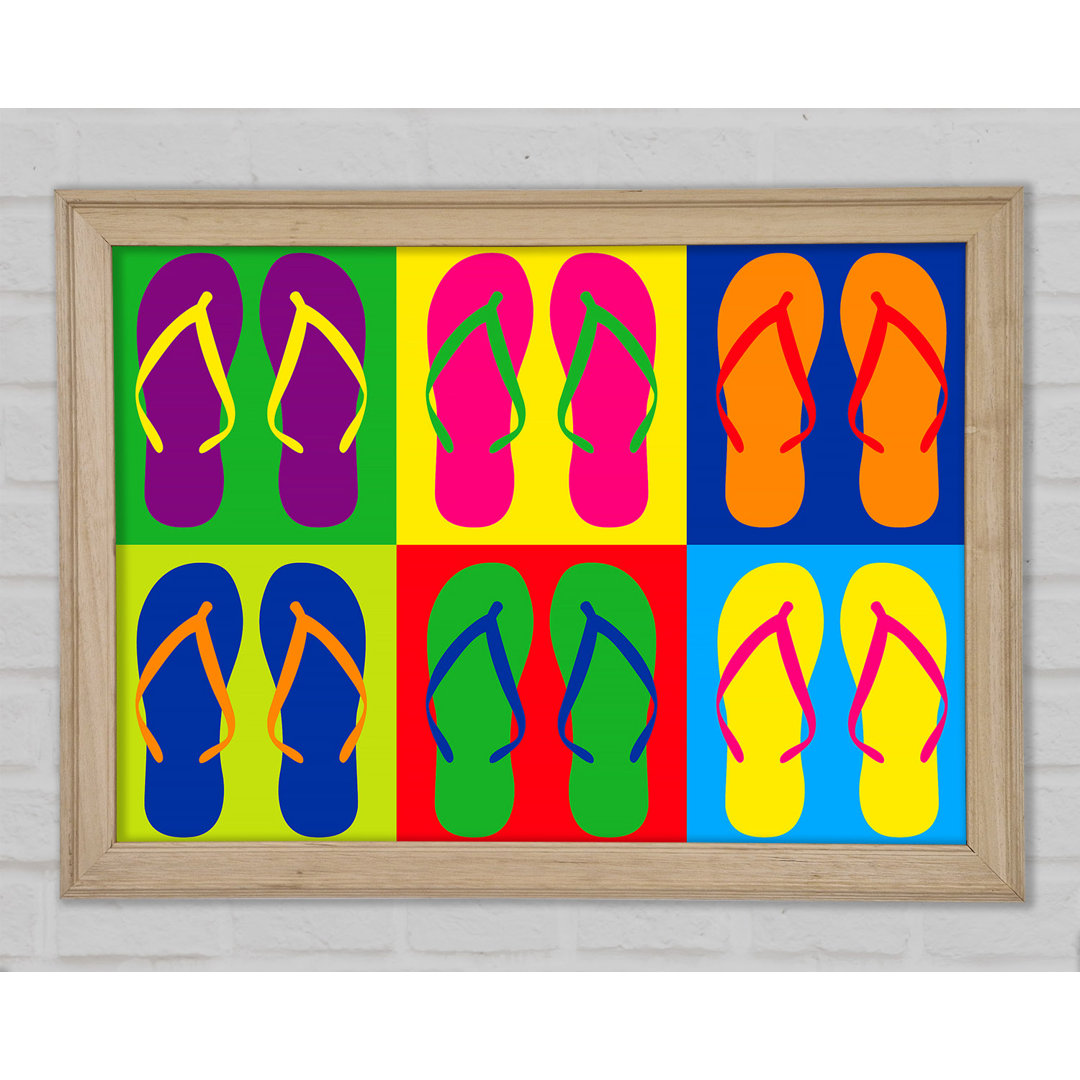 Pop Art Flip Flops - Druck