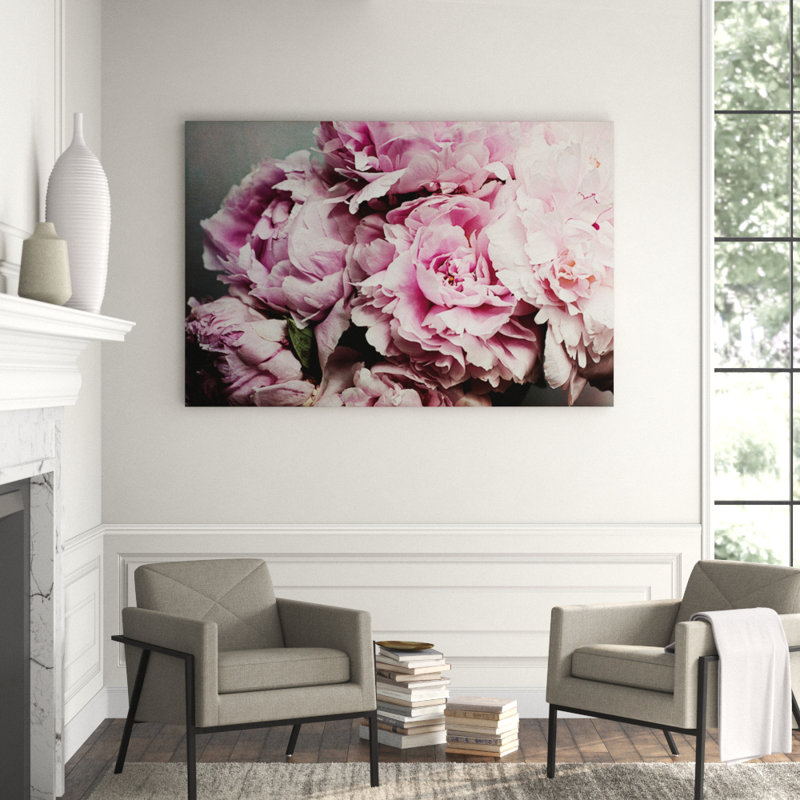 « pivoines galore ii », reproduction de photo sur toile