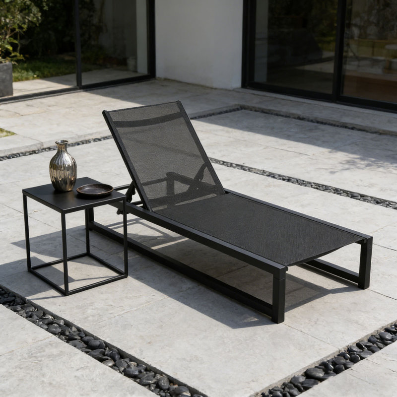 CHAISE LOUNGE, 1, Black